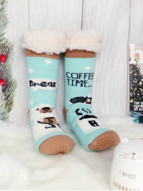 Indoor  Anti-Slippery  Slipper Socks W/ Polar Bear Design